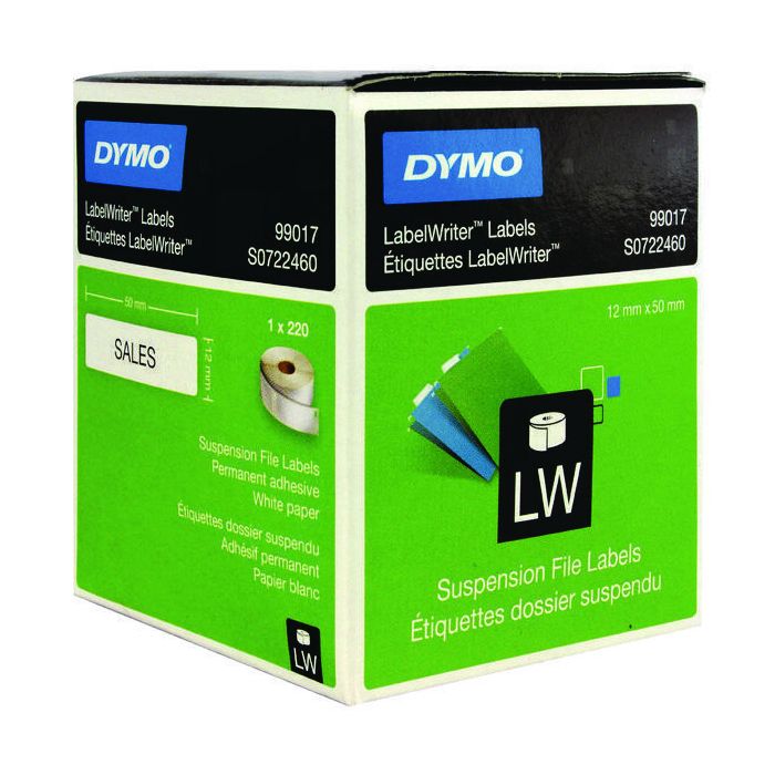 DYMO Labelwriter Labels Suspension File - 50 x 12mm DYMO Labelwriter Labels Suspension File - 50 x 12mm