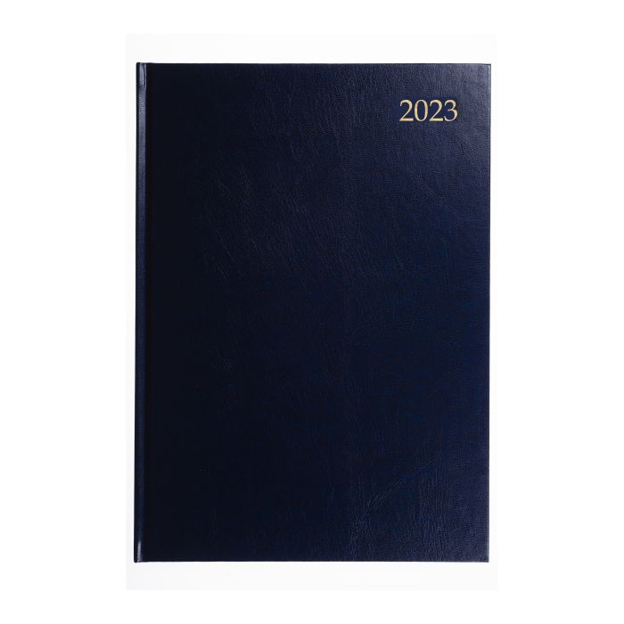 A5 Week to View Calendar Diary 2023 - Blue