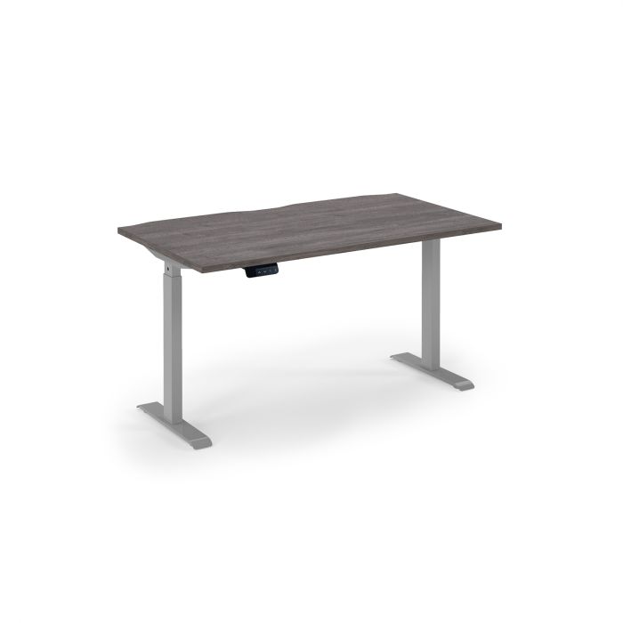 Elev8 Economy Single Motor Sit Stand Desk - Walnut - 1400