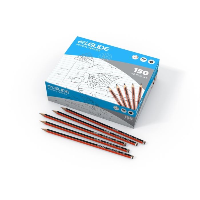 EziGlide HB Graphite School Pencils - Pack of 150