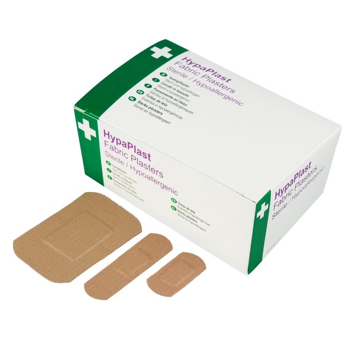 HypaPlast Heavy Duty Fabric Plasters Assorted- Pk of 100