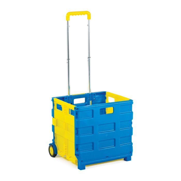 Folding Box Truck 850 x 375 x 325mm - Blue/Yellow