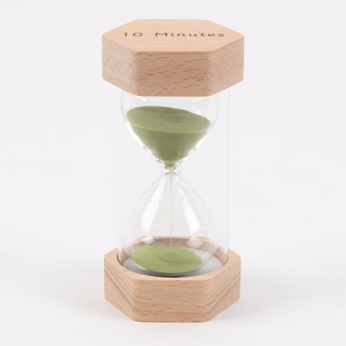 Wooden Sand Timer: 10 Minutes