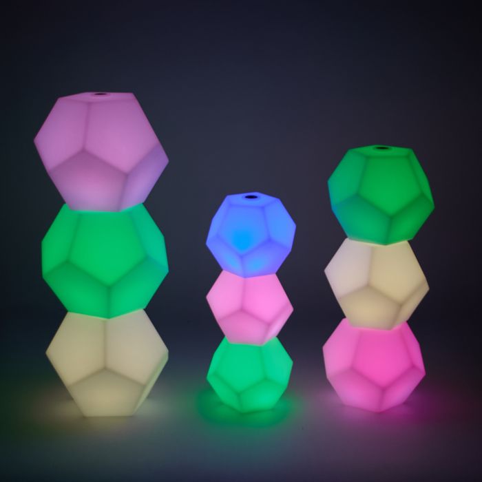 Giant Light Up Boulders - Set of 9
