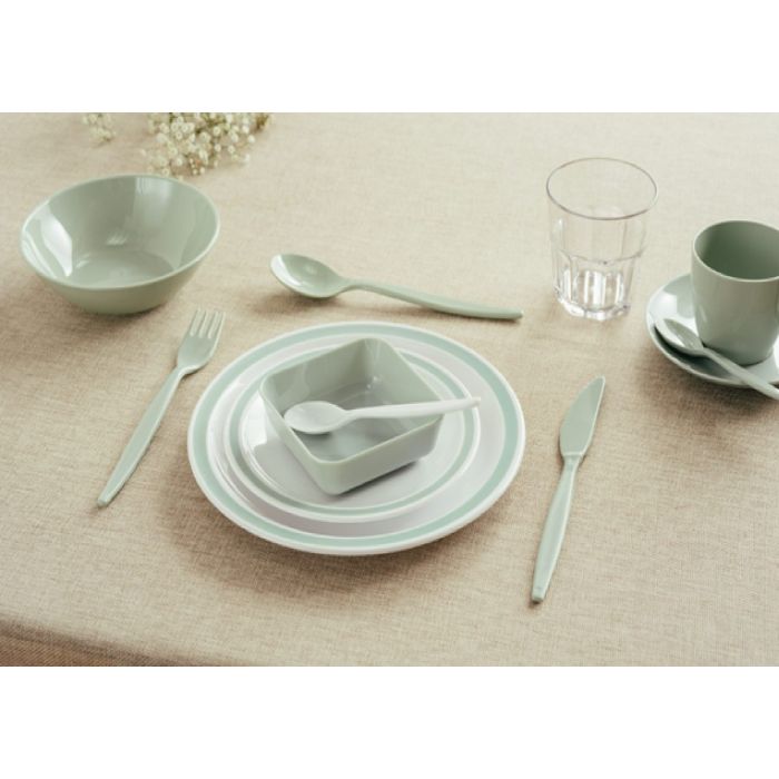 Small Duo Plate-17cm-Grey/Green