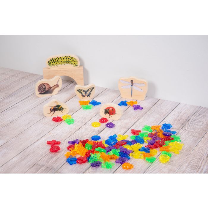 tickit Translucent Coloured Bugs - Pack of 96