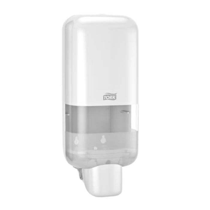 Tork Soap and Sanitiser Dispenser White
