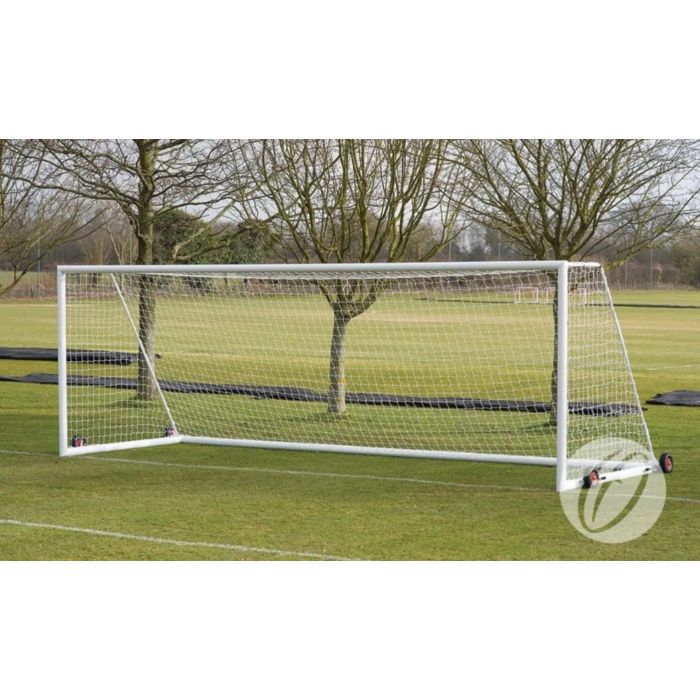 Harrod Sport 4G Weighted Portagoal-White-24 x 8ft-Pair-With Nets & FREE Pk 12 SHOSHIN Training Footballs Harrod Sport 4G Weighted Portagoal-White-24 x 8ft-Pair-With Nets & FREE Pk 12 SHOSHIN Training Footballs