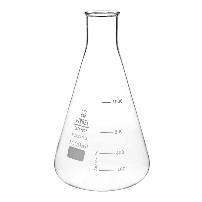 Conical Flask with Narrow Neck - 1000ml - Pack of 6 Conical Flask with Narrow Neck - 1000ml - Pack of 6