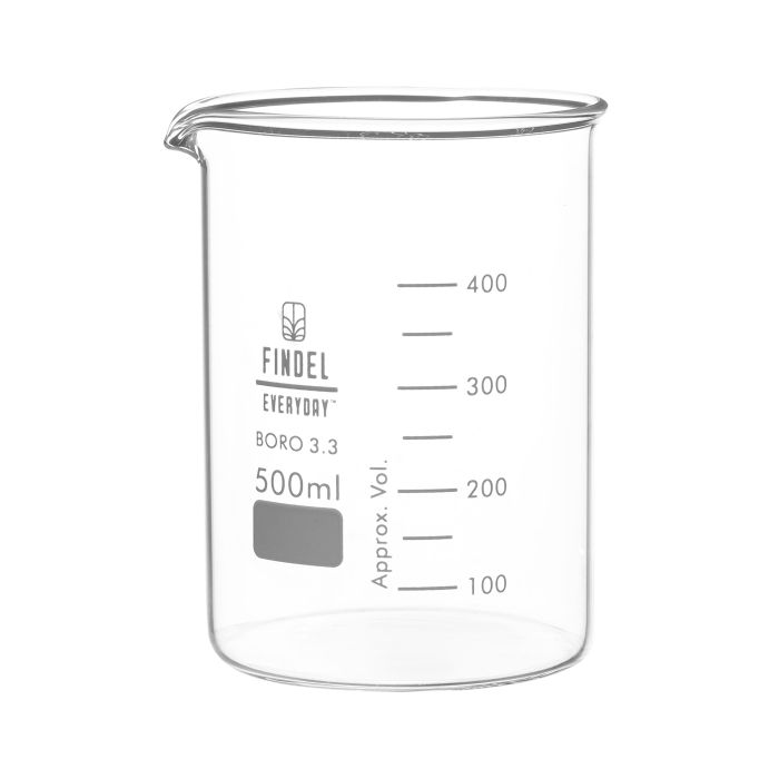 Glass Beakers- Squat Form - 500ml - Pack of 6 Glass Beakers- Squat Form - 500ml - Pack of 6