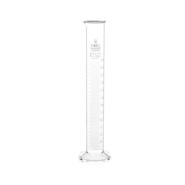 Glass Measuring Cylinder - 250ml - Pack of 4 Glass Measuring Cylinder - 250ml - Pack of 4