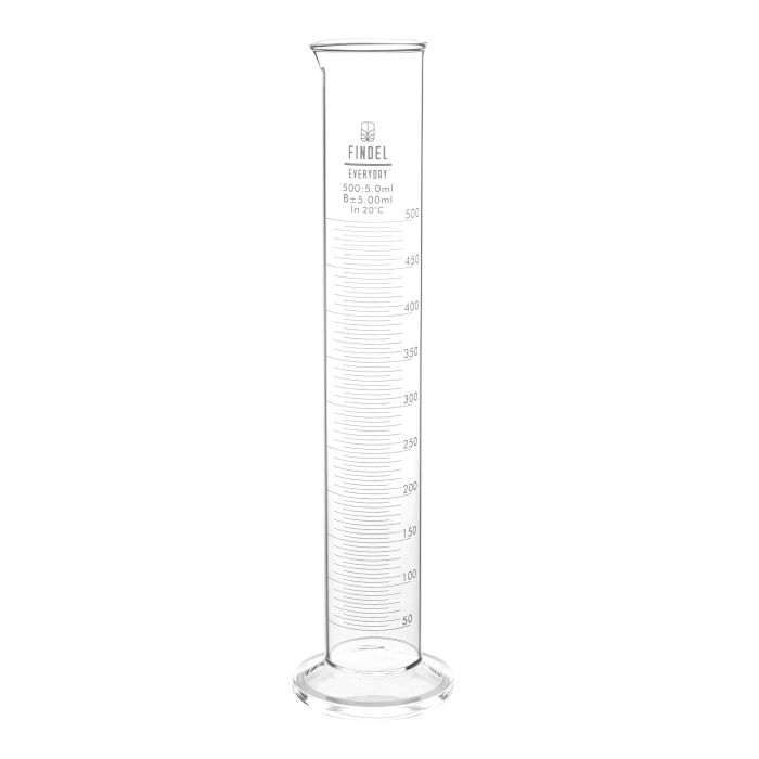 Glass Measuring Cylinder - 500ml - Pack of 2 Glass Measuring Cylinder - 500ml - Pack of 2