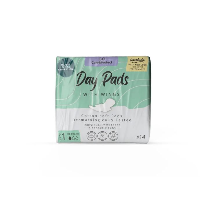 Care and Protect Regular Day Pads - Pack of 14