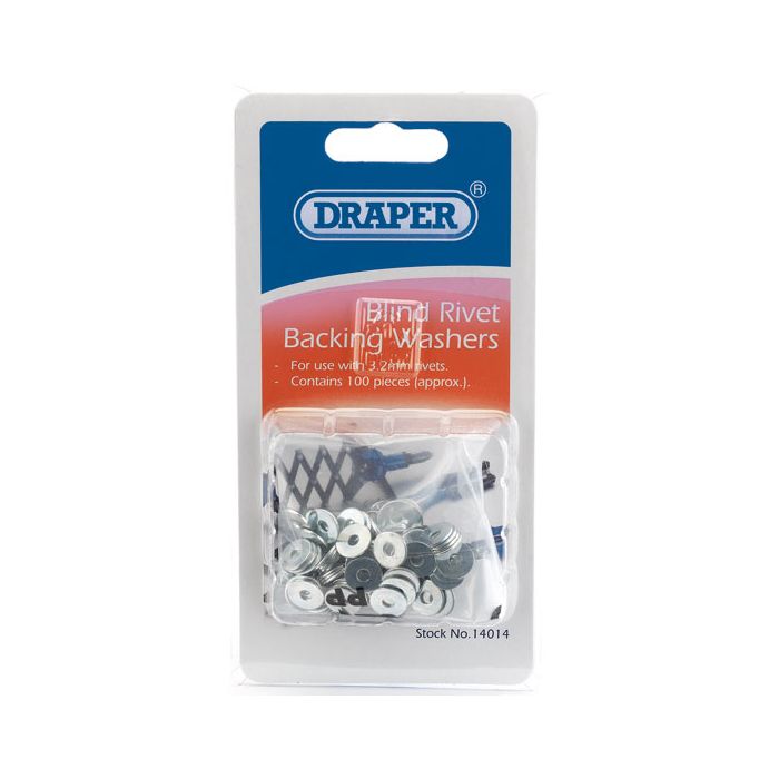 Rivet Backing Washers. Pack of 100