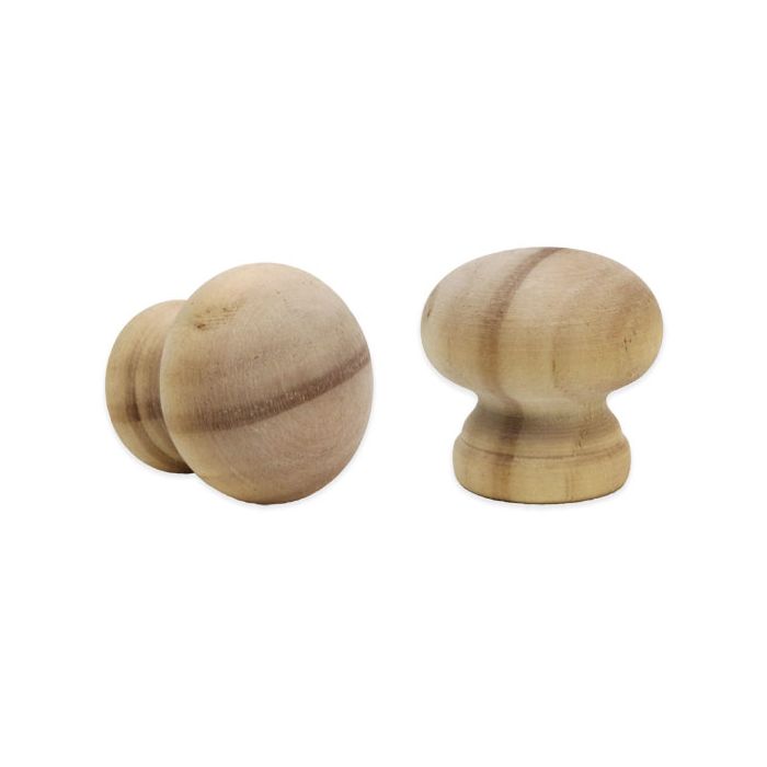 Wooden Knobs. Pack of 10