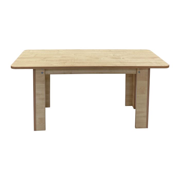 Maplescape Rectangular Table - Maple - 530mm