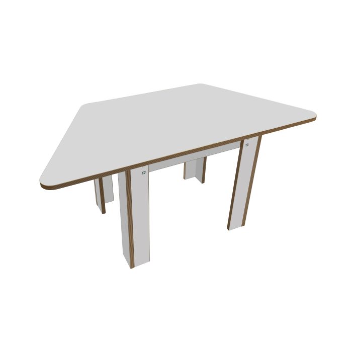 Maplescape Trapezoidal Table - Grey - 460mm