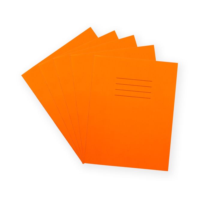 Exercise Book 9x7- 7mm Squared- Orange - Pack of 100