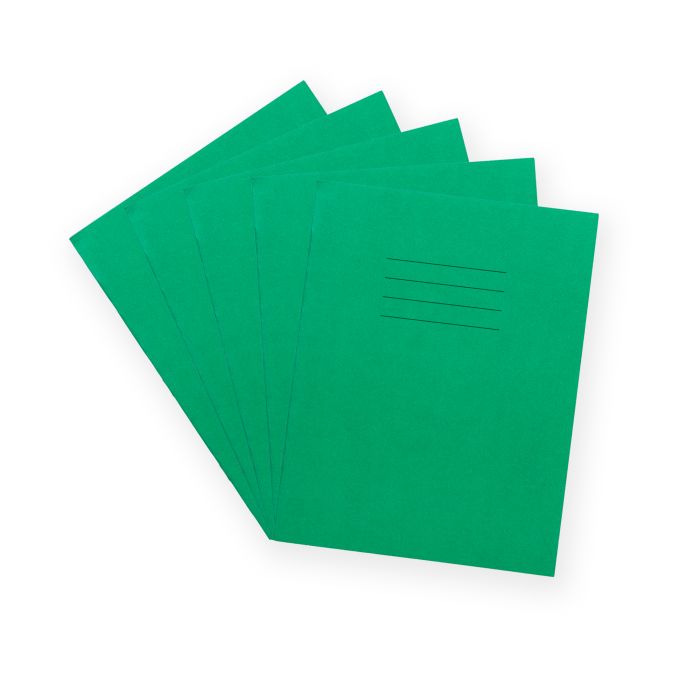 Exercise Book 9x7- 8mm Ruled With Margin- Green- Pack of 100 Exercise Book 9x7- 8mm Ruled With Margin- Green- Pack of 100