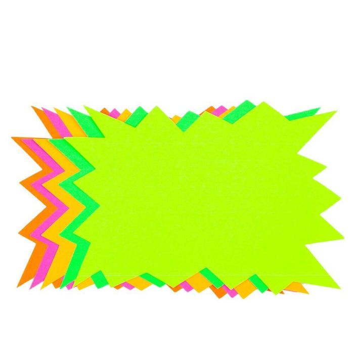 Fluorescent Flashes A4 Assorted - Pack of 5