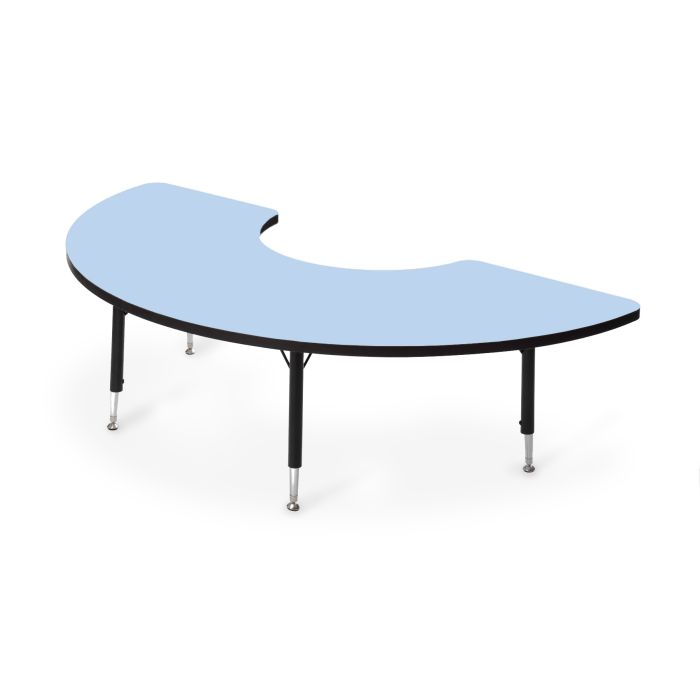 Tuf-Top Arc Height Adjustable Table - Sky Blue