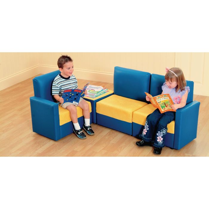 PVC Seat Reading Corner - Blue/Yellow PVC Seat Reading Corner - Blue/Yellow
