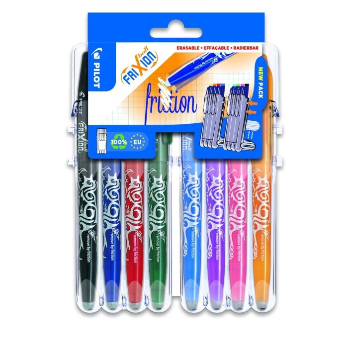 FriXion Medium Erasable Rollerball "Set 2 Go" - Pack of 8