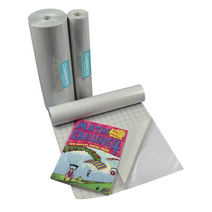 Classmates Transparent Book Covering 50 Micron Width 1000mm x Length 20m