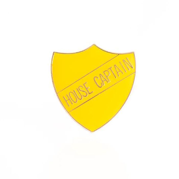 Classmates House Captain Shield Badge - Yellow Classmates House Captain Shield Badge - Yellow
