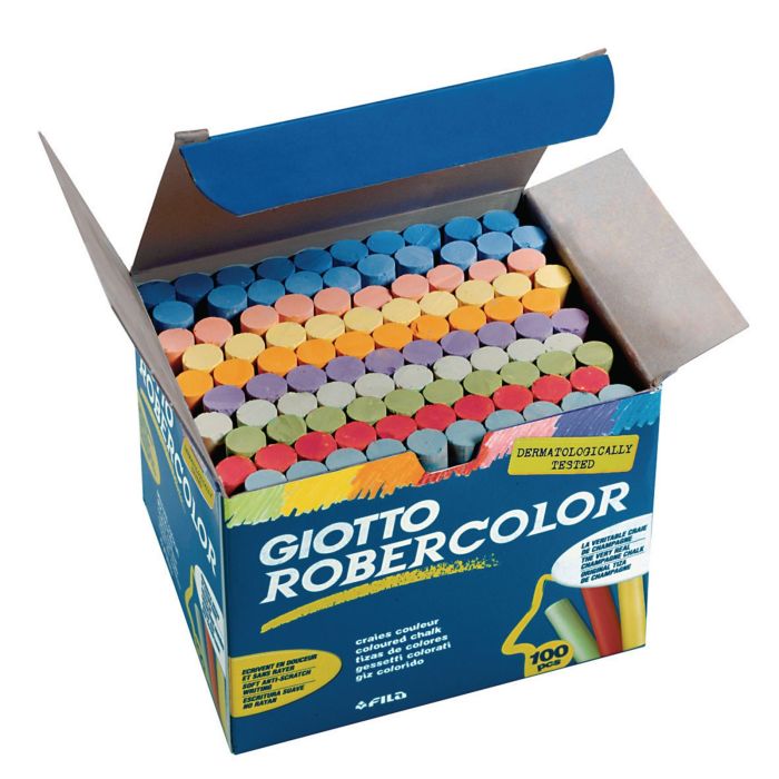 Giotto Robercolor Chalk Assorted - Pack of 100 Giotto Robercolor Chalk Assorted - Pack of 100