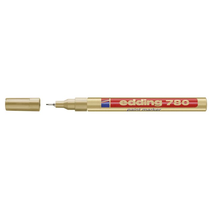 Edding 780 Extra Fine Paintmarker - Gold - Pack of 10