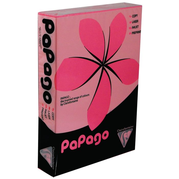 Papago Copier Paper A4 Raspberry Neon - 1 Ream