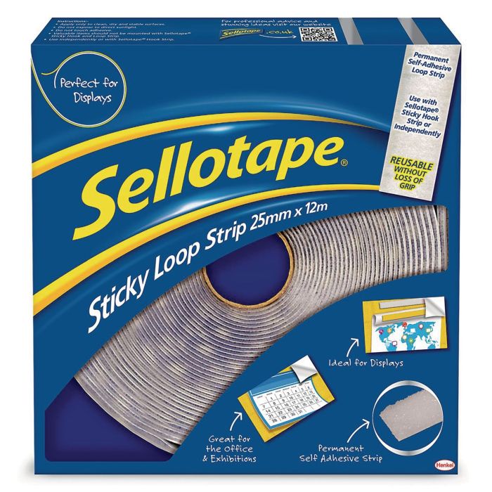 Sellotape Loop Strip - 25mm x 12m Sellotape Loop Strip - 25mm x 12m