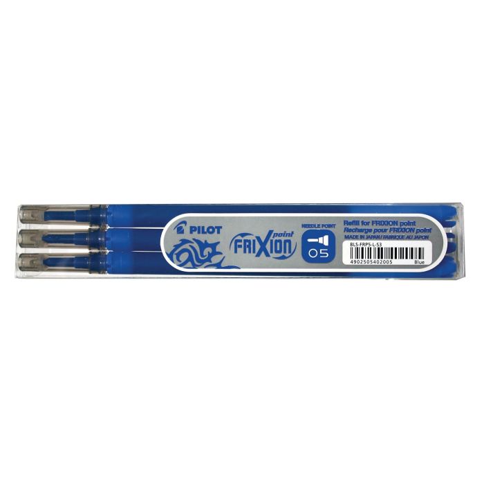 Pilot FriXion Point Refills Pen - Blue - Pack of 3