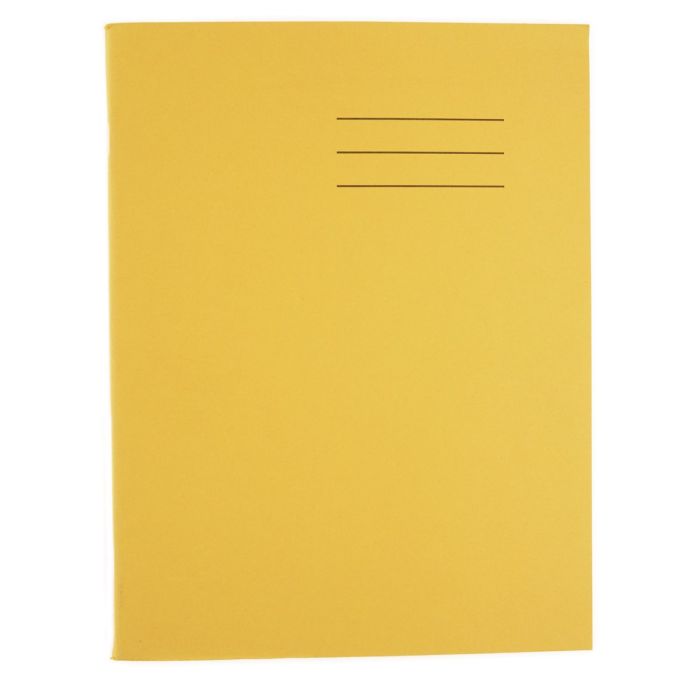 Exercise Book A4 - 32 Pages - 15mm Ruled/Plain Split - Yellow - Pack of 100