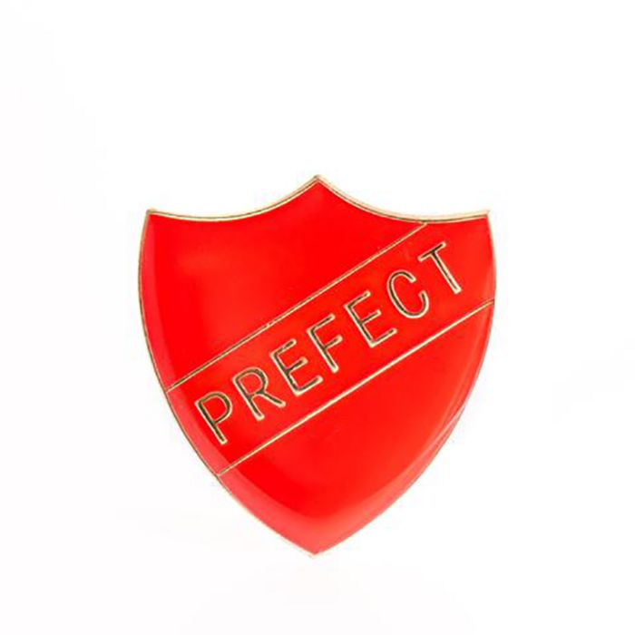 Prefect Shield Badge - Red - Pack of 10 Prefect Shield Badge - Red - Pack of 10
