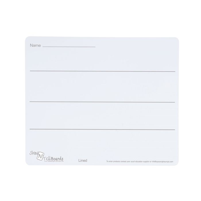 Classmates Rigid Whiteboards - Non-magnetic - A4 Lined - Pack of 10