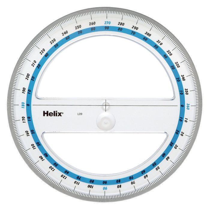 Helix Protractor 360&deg;/15cm - Pack of 10