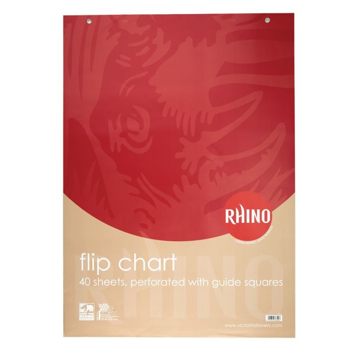 Rhino A1 Feint Grid Flipchart Pad - Pack of 10