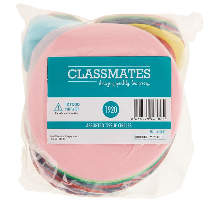 Classmates Tissue Paper Circles Assortment - Pack of 480