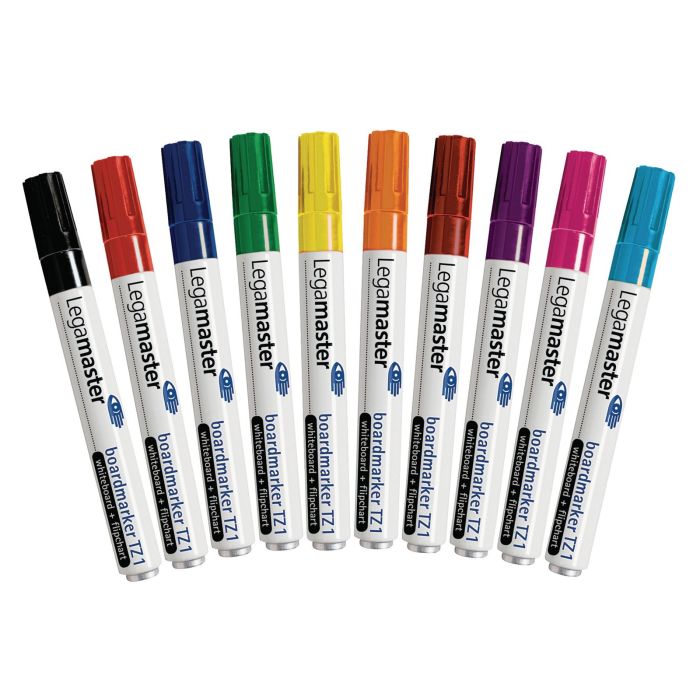Legamaster TZ1 Whiteboard Marker Assorted Bullet Tip - Pack of 10