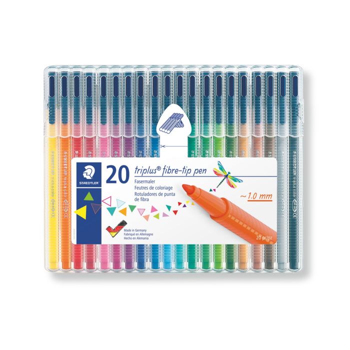 Staedtler Triplus Triangular Colouring Pens - Pack of 20 Staedtler Triplus Triangular Colouring Pens - Pack of 20