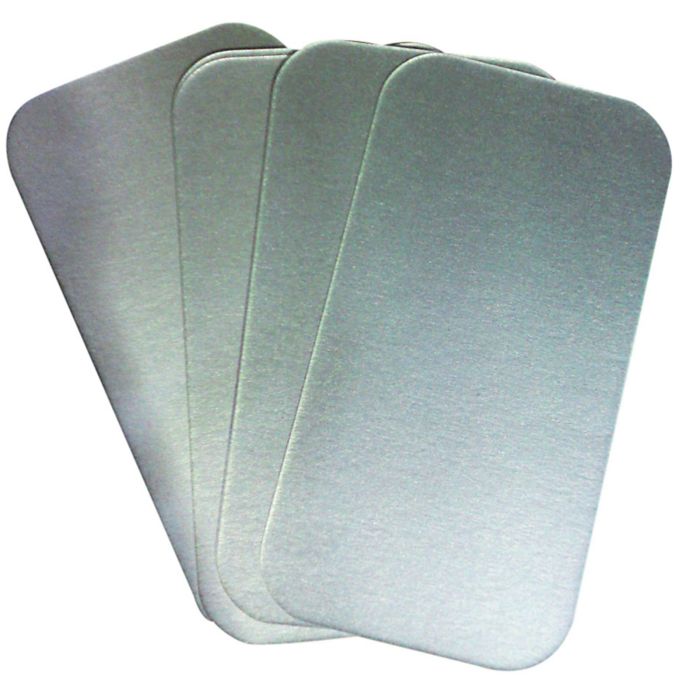 Foil Container Lids - 196 x 104mm x - Pack of 500 Foil Container Lids - 196 x 104mm x - Pack of 500