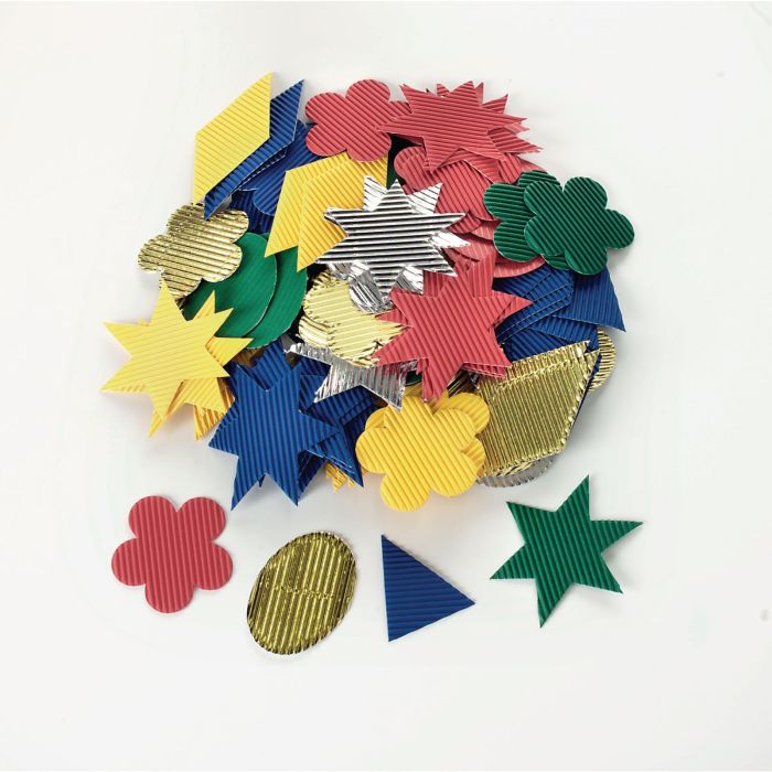 Geometric Die Cut Corrugated Shapes - Pack of 276 Geometric Die Cut Corrugated Shapes - Pack of 276