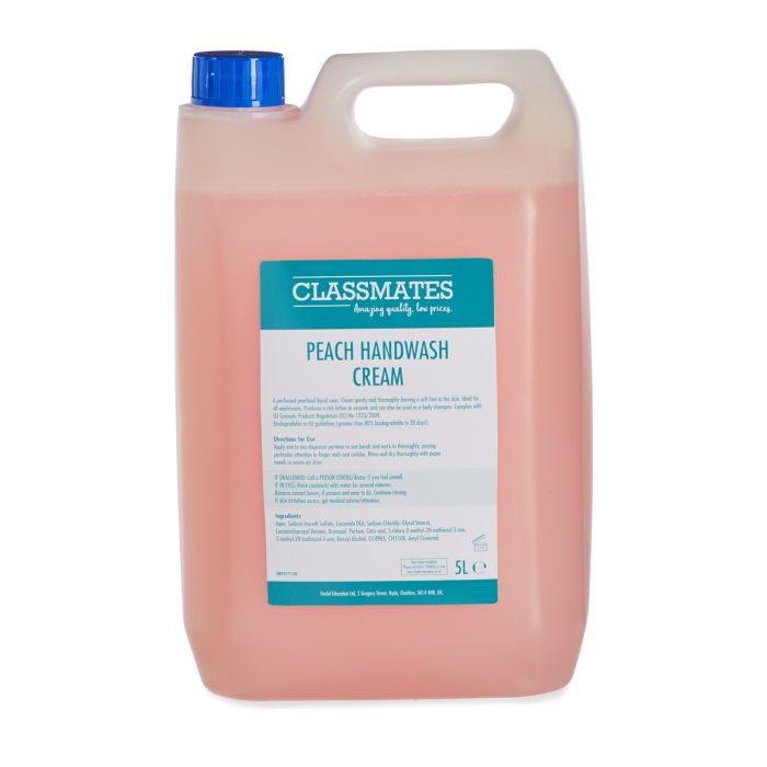Classmates Peach Hand Cleaner - 5L - Pack of 2 Classmates Peach Hand Cleaner - 5L - Pack of 2