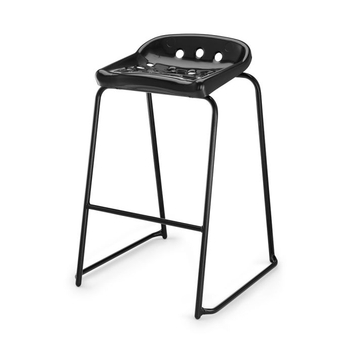 Pepperpot Stool - H525mm - Black