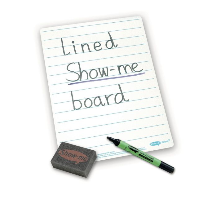 A4 Lined Whiteboards - LINED Boards Pens & Erasers - Pack of 100