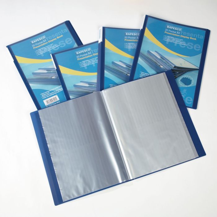 Rapesco Presentation Display Book A4 Black - Pack of 5 Rapesco Presentation Display Book A4 Black - Pack of 5