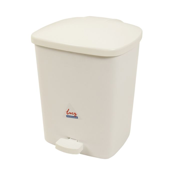 Lucy Pedal Bin - 15L White