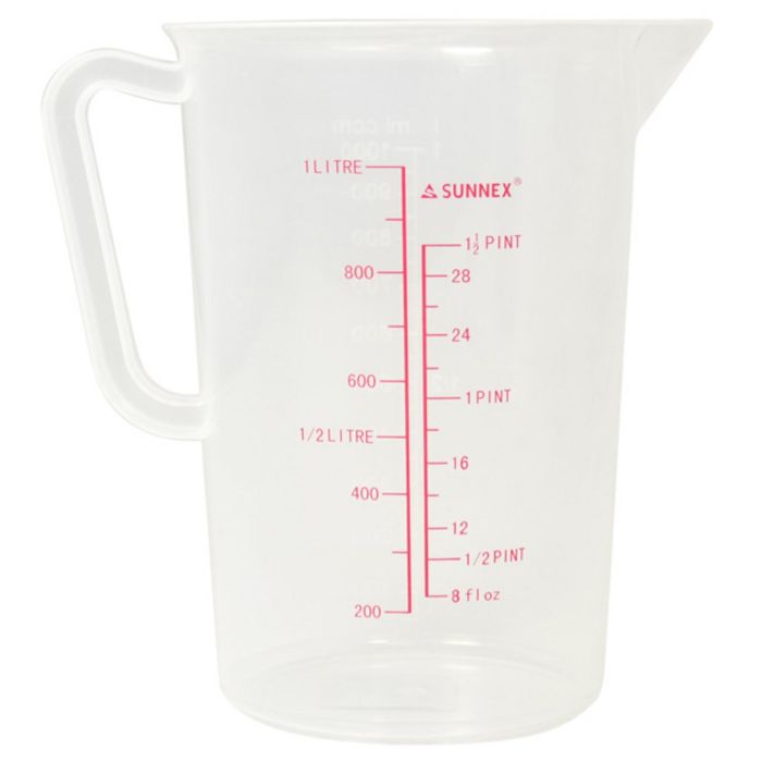 Plastic Measuring Jugs - 1ltr/2 pints Plastic Measuring Jugs - 1ltr/2 pints